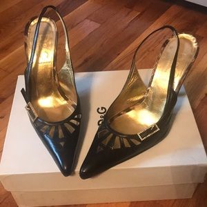 D&G leather pumps sz 6.5